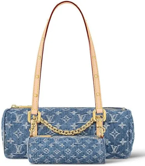 Louis Vuitton Papillon Bag in Monogram Denim