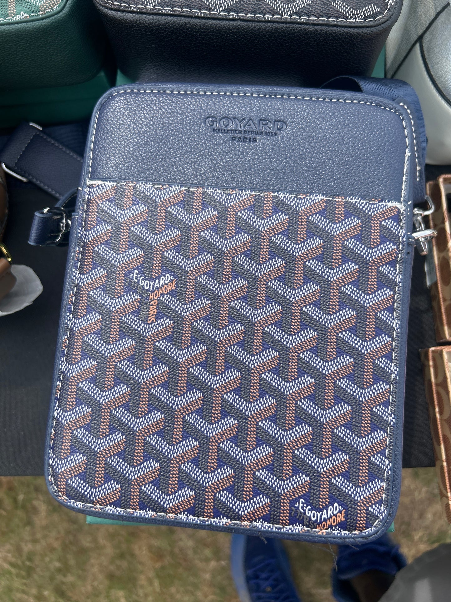 Goyard crossbody bag in Structure Navy