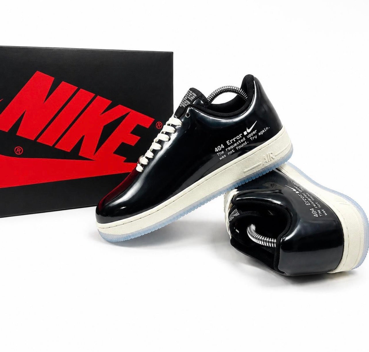 AF1 Low “404 error” Black patent leather
