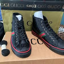 Gucci Men's Tennis 1977 Off The Grid High-Top Sneakers in black