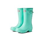 Hunter Original Kids Waterproof Rain Boots (Wild Mint Green, US Junior Child Size