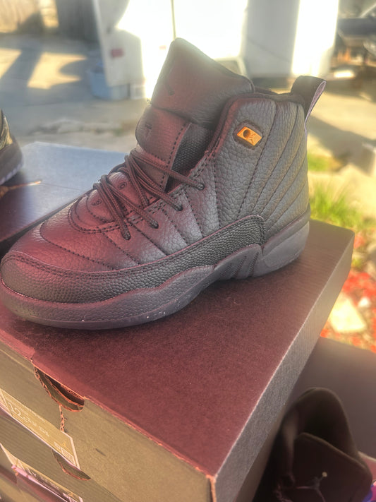 Jordan 12 “Utility All Black” Kids