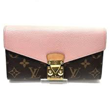Louis Vuitton Pallas Chain Wallet featuring the signature Monogram in Rose Ballerine.