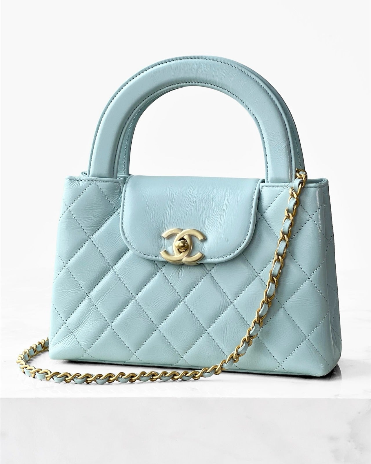 Chanel Light Blue Mini Shopping Bag