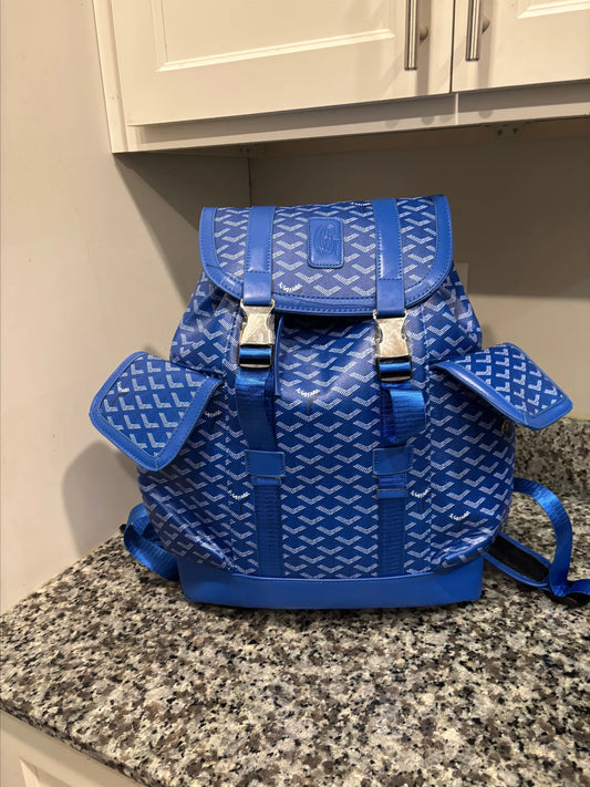 Royal Blue Goyard Cisalpin backpack