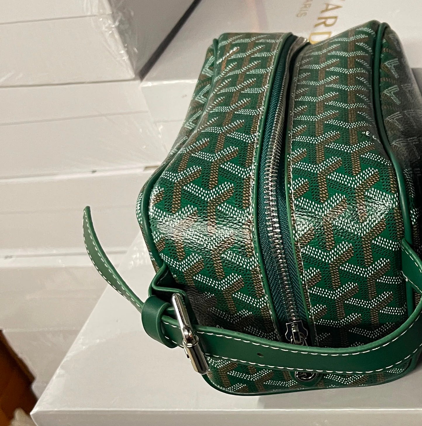 Men’s Green Goyard Hygiene Bag