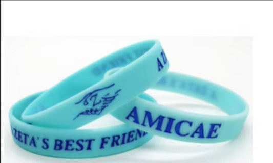 Zeta Amicae Silicone Bracelet (Turquoise)