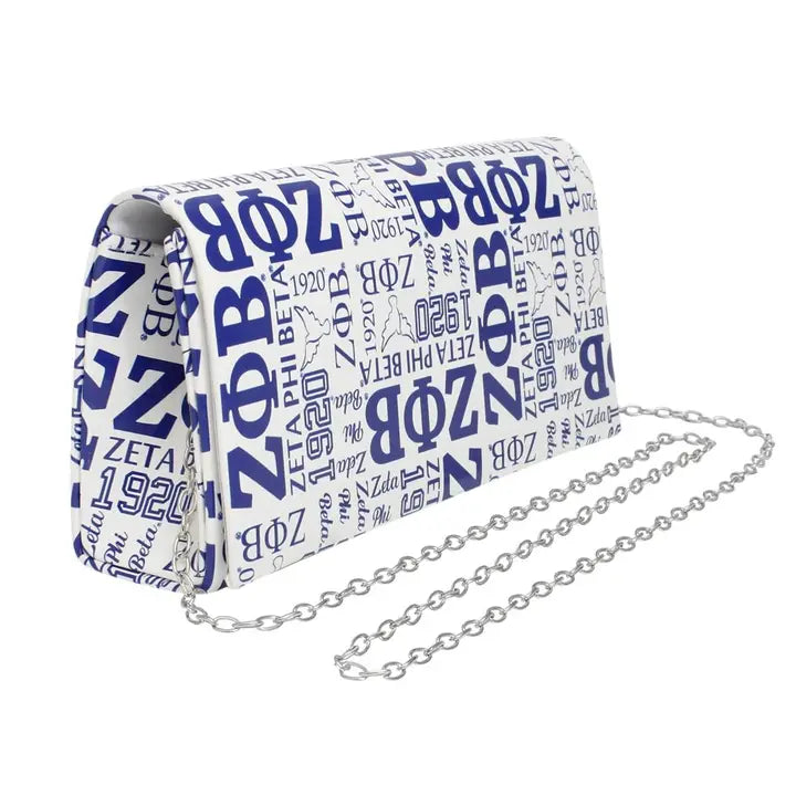 Zpb Sorority Pride Graphic Print Fold Over Clutch Purse