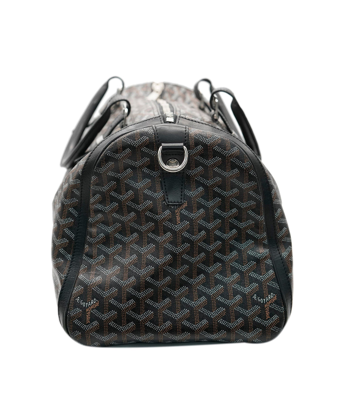 Black Goyard Boston Travel Bag