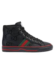 Gucci Men's Tennis 1977 Off The Grid High-Top Sneakers in black