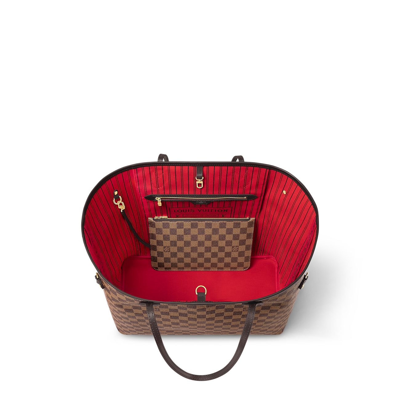 Louis Vuitton Neverfull Tote in Damier Ebene canvas