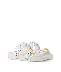 Louis Vuitton x Takashi Murakami Monogram Multicolore Bom Dia Flat Comfort Mules