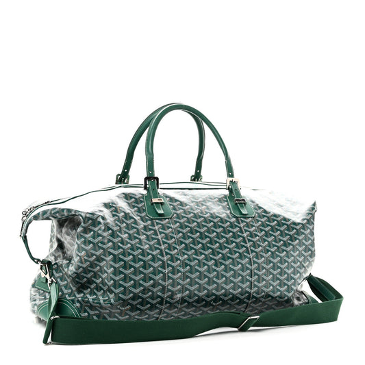 Green Goyard Goyardine Croisiere 55 Duffle Bag