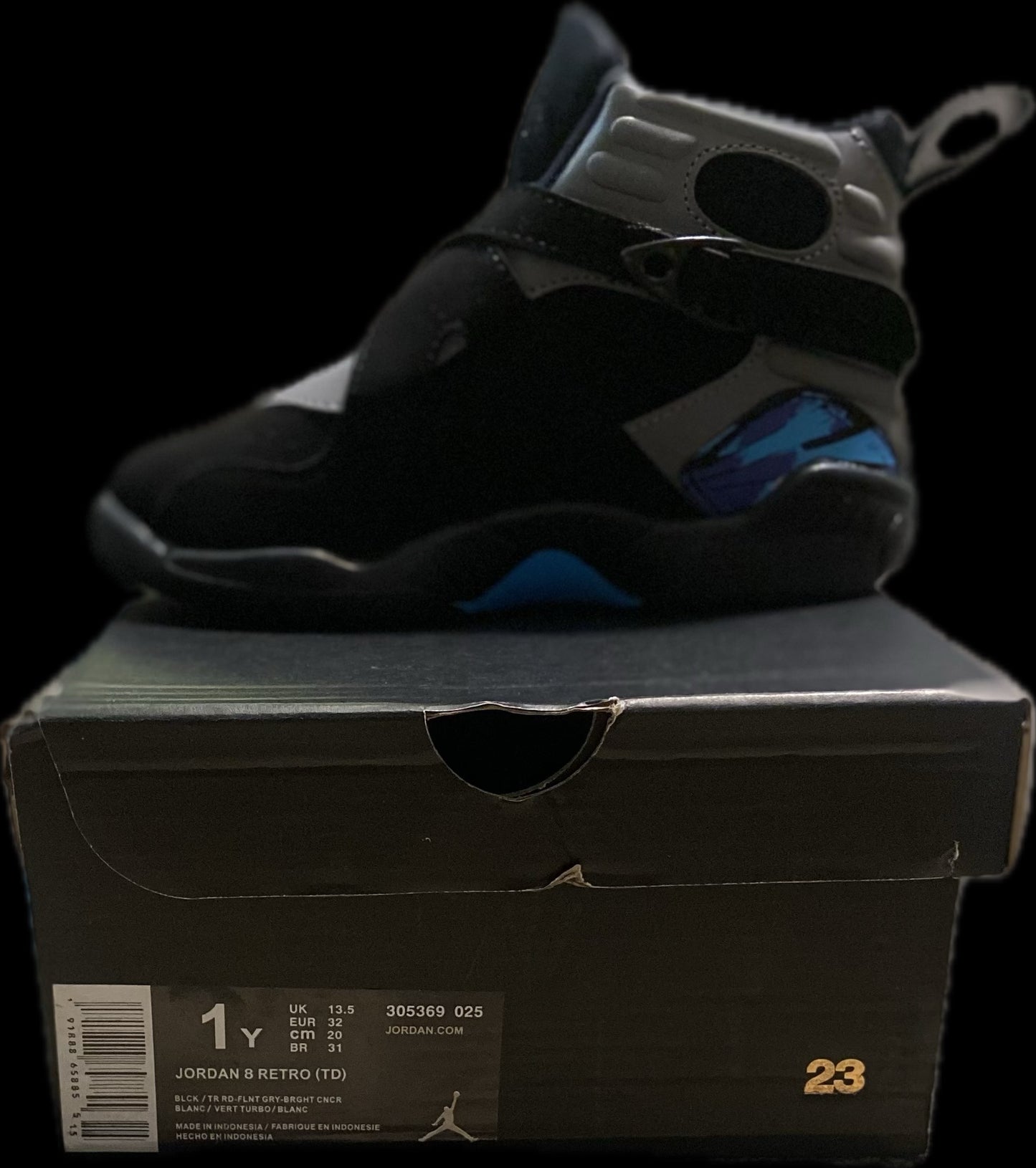 Air Jordan 8 Retro BP 'Aqua' 2015 Kids