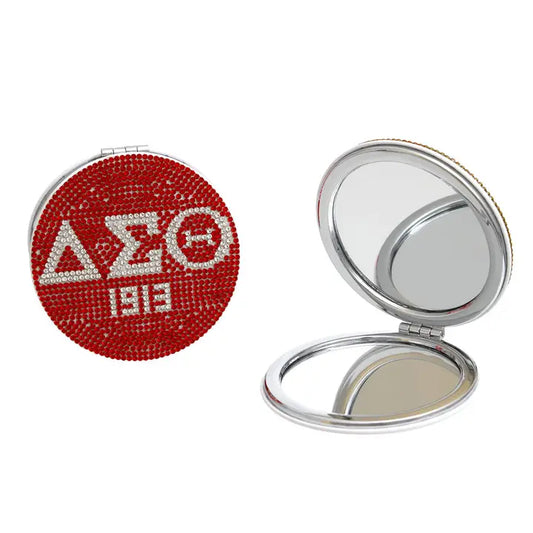 Dst Sorority Red Bling Mirror Compact