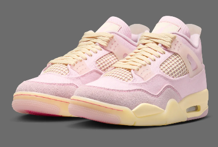 Air Jordan 4 Denim “Iced Carmine” Pearl Pink-Coconut Milk-Muslin