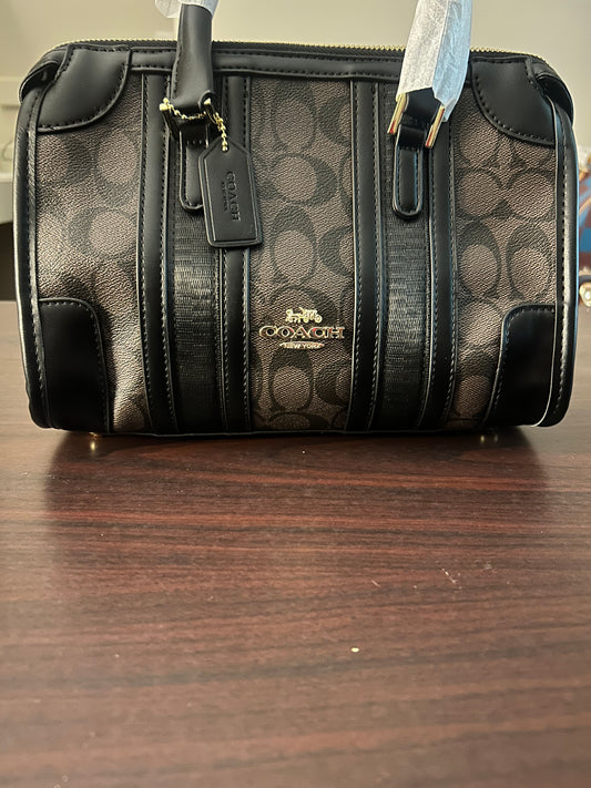 Coach Andrea Carryall bag in signature jacquard (Black/Brown)