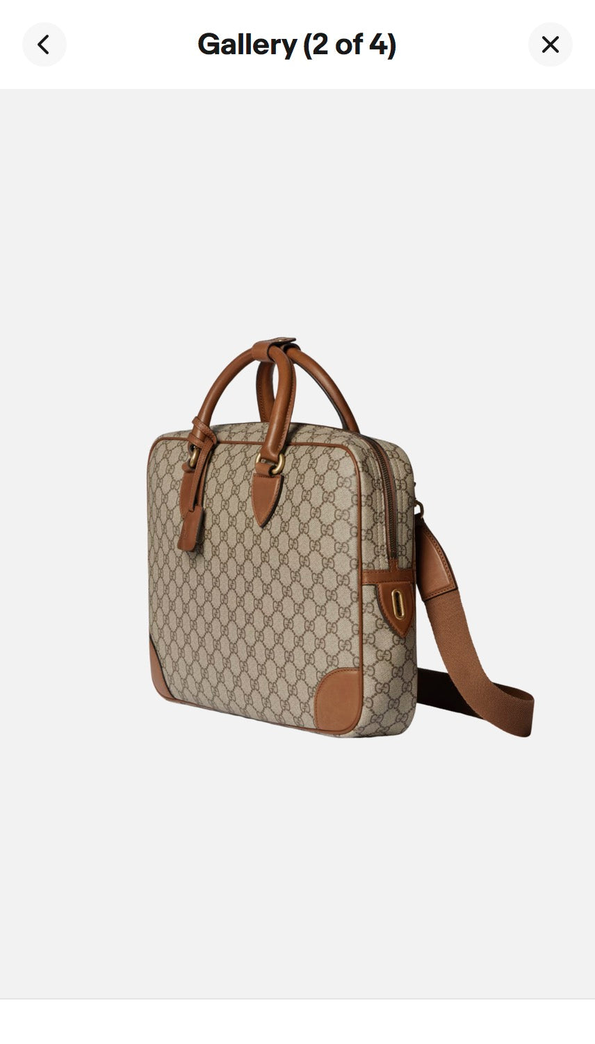 Gucci GG Canvas Medium briefcase