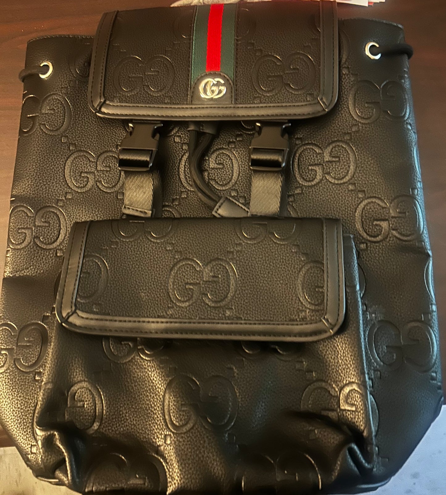 Gucci Jumbo GG Black Backpack