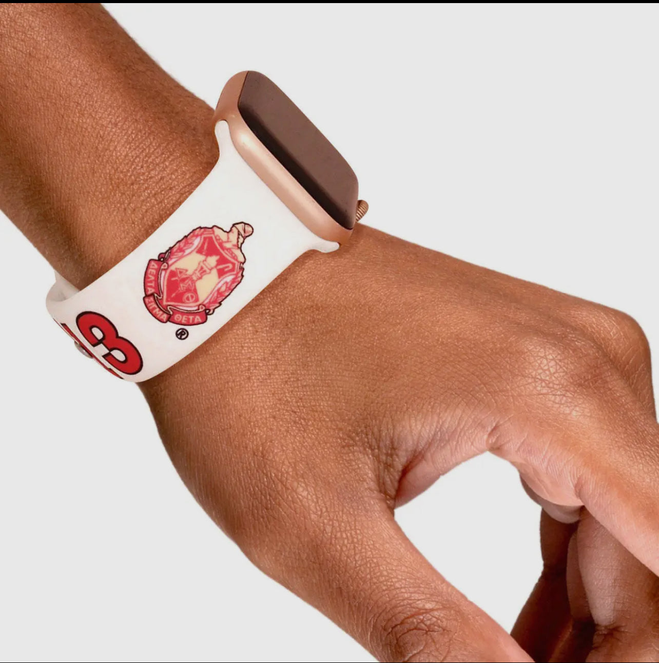 DST Sorority White Red 1913 Watch Band Strap Women
