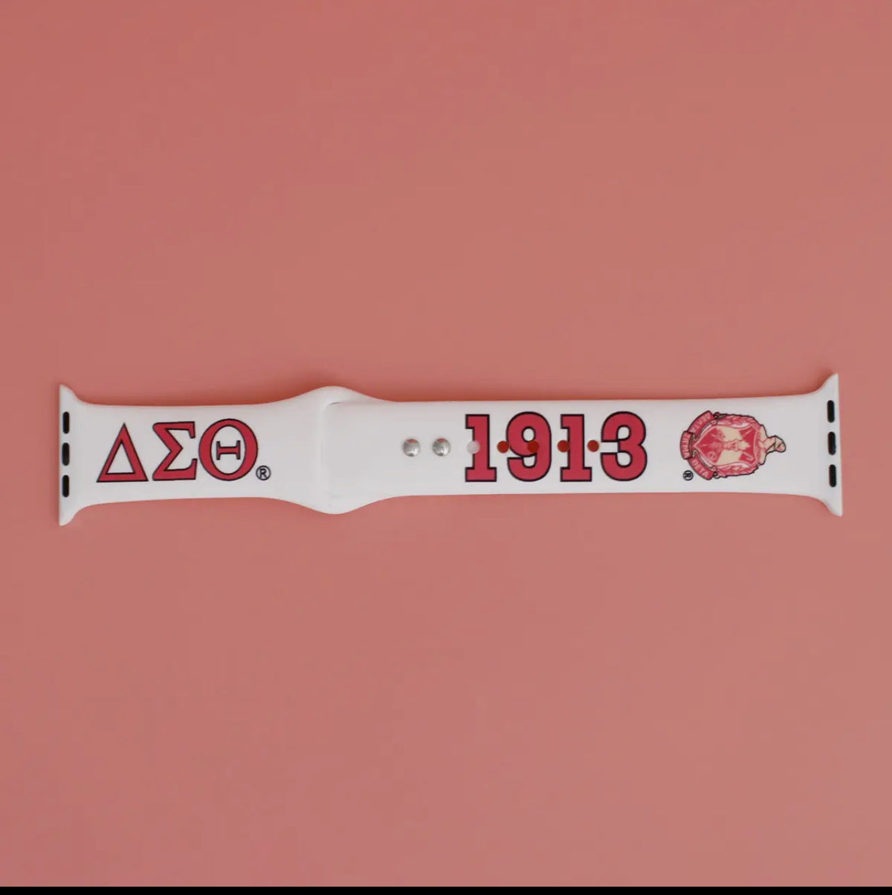 DST Sorority White Red 1913 Watch Band Strap Women