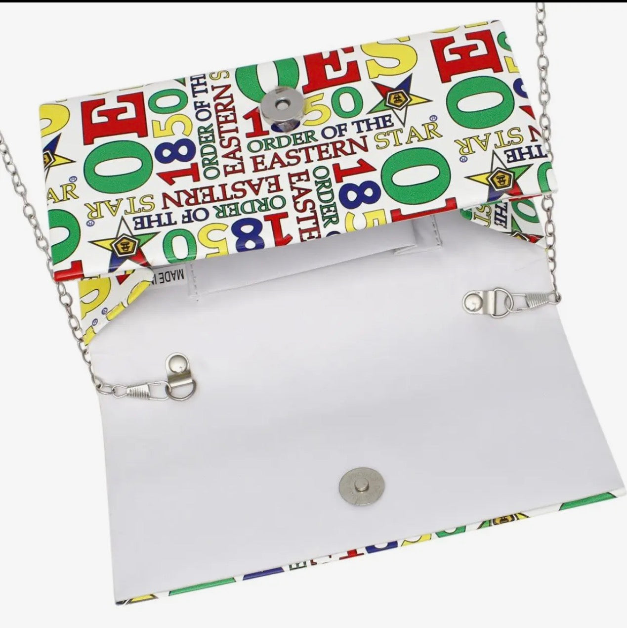 OES Print Fold Over Clutch
