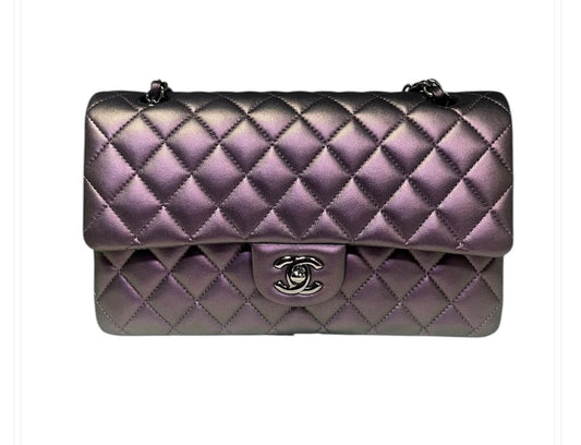CHANEL Irirdescent Medium Double Flap Bag