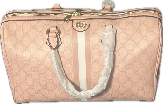 Gucci Pink Ophidia GG Medium Duffle Bag