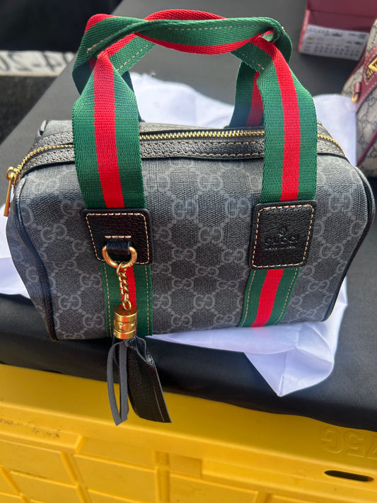 black Gucci Ophidia GG mini top handle bag