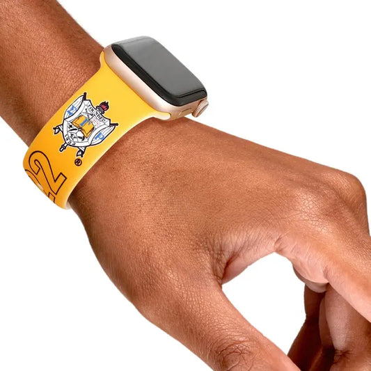 Sgrho Sorority Yellow Blue 1922 Watch Band Strap