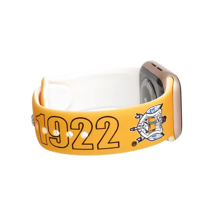 Sgrho Sorority Yellow Blue 1922 Watch Band Strap